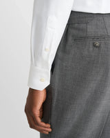 Eton Contemporary Fit Textured Twill Dress Shirt - White