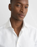 Eton Contemporary Fit Textured Twill Dress Shirt - White