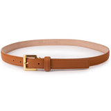 Len Life Style Epsom Calfskin 25mm Belt - Cognac