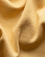 Cotton Cashmere Fine Knit Polo Shirt - Yellow