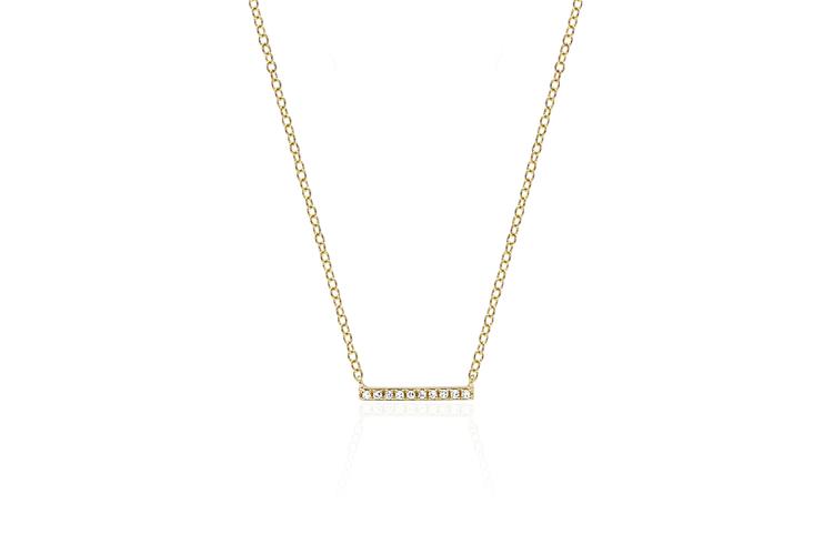 Mini Diamond Bar Necklace - Oak Hall, Inc.