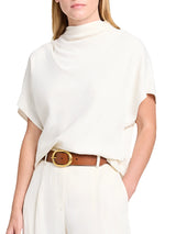 Mock Neck Tee - Oak Hall