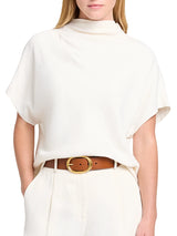 Mock Neck Tee - Oak Hall