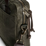 Filson Tin Cloth Compact Briefcase Otter Green