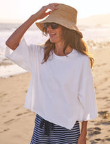 Presley Oversized Crop Ss Tee