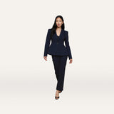 Therese Blazer - Midnight/Ivory Pinstripe