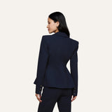 Therese Blazer - Midnight/Ivory Pinstripe