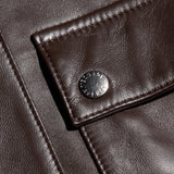 Clotilde Leather Jacket - Brunette