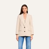Amelie Blazer - Cappuccino/Ivory Tweed