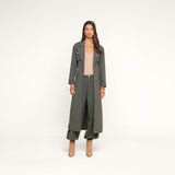 Axel Windbreaker Trench - Ash Olive