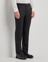 Canali black wool suit trousers - Oak Hall