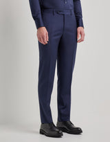 Canali blue wool suit trousers - Oak Hall