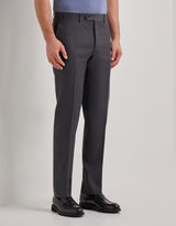 Canali charcoal wool suit trousers - Oak Hall