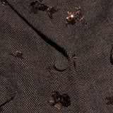 Chamberlain Sequined Blazer - Beige/Black/Gold Flower Sequin