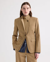 The Double Take Blazer in Trench Chino Twill - British Khaki