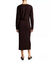 Cozy Off Shoulder Midi Dress