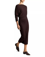 Cozy Off Shoulder Midi Dress