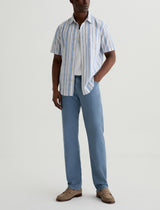 Everett Slim Straight Linen Pant - Shore Break