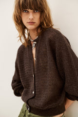 Isolar Knit Cardigan - Brown