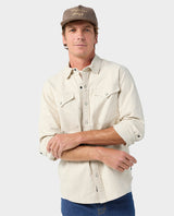 Slipstone Midweight Flannel Shirt - Mountain Goat Micro Plaid