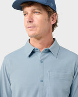 Notion Stretch Knit Shirt - Blue Heron
