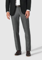 Tarent Easy Care Wool Trouser - Medium Grey