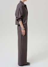Clara Pull-On Wool Pant - Oak Hall