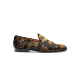 Clara - Green Camo Velvet