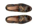 Clara - Green Camo Velvet