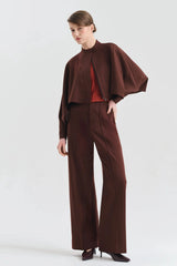 Karolina Zmarlak Niteroi Pintuck Pant - Vermelho