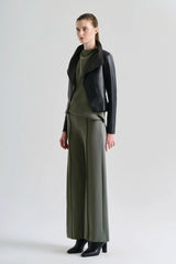 Drape Leather Jacket - Black