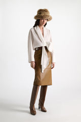 Poplin Power Blouse - Pure White