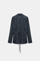 Powerful Lace Blouse - Smoked Pearl