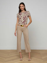 Wanda Hr Crop Wide Leg - Oak Hall