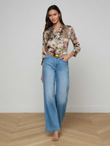 Scottie H/R Wide Leg - Oak Hall
