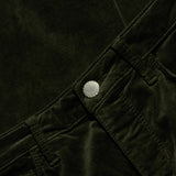 Celestia Velvet Slim-Leg Jean - Army