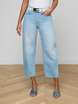 Mallis H/R Bow-Leg Jean - Oak Hall