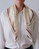 Lescarf Capricorn Scarf - Cream & Milk Chocolate