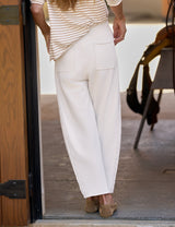 Bibi Barrel Leg Sweatpant - Vintage White