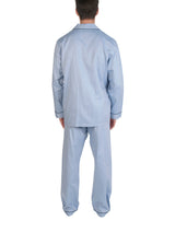 Majestic International Herringbone Cotton Pajamas - Blue