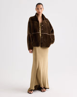 TWP Big Sky Shearling Jacket - Kangaroo