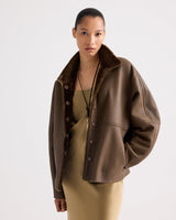 TWP Big Sky Shearling Jacket - Kangaroo