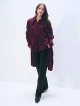 White & Warren Cashmere Travel Wrap - Sangria