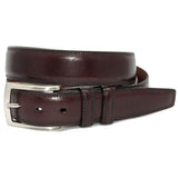 Italian Burnished Kipskin Belt - Cordovan