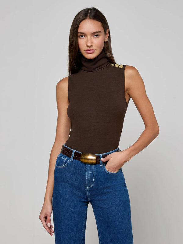 Ceci Slvless Turtle Neck