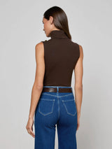 Ceci Slvless Turtle Neck