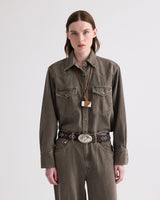 Yellowstone Shirt in Natural Denim - Slate