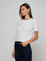 Stormy Ss Crop Crw Nk Tee - Oak Hall