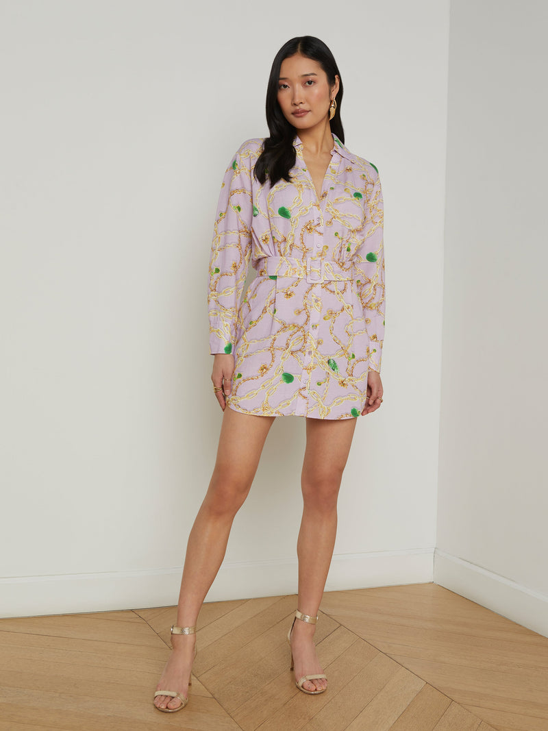 Demie Linen-Blend Shirt Dress