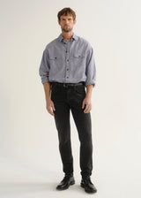 London Tapered Slim Perform Jean - Dark Storm